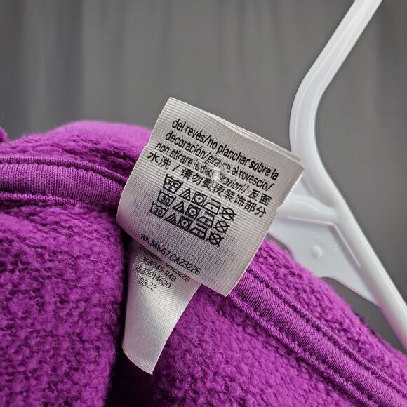 Pink Victorias Secret Fleece Tracksuit Hoodie Medium Purple Full Zip Pocket Logo - Picture 15 of 15